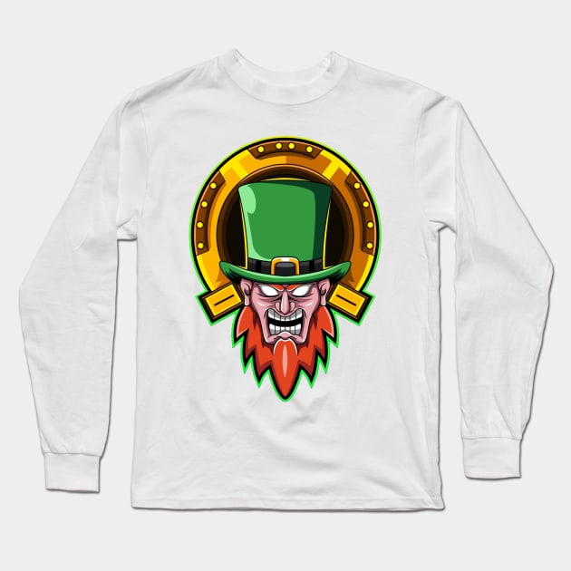 horseshoe Saint Patrick Long Sleeve T-Shirt by GAGO5